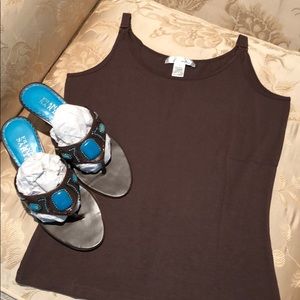 Tank Top in Dark Chocolate (by WD.NY)